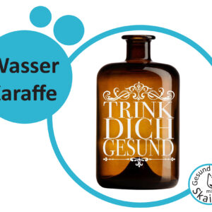 Wasser-Tischkaraffe "Trink dich gesund" 2,5 L